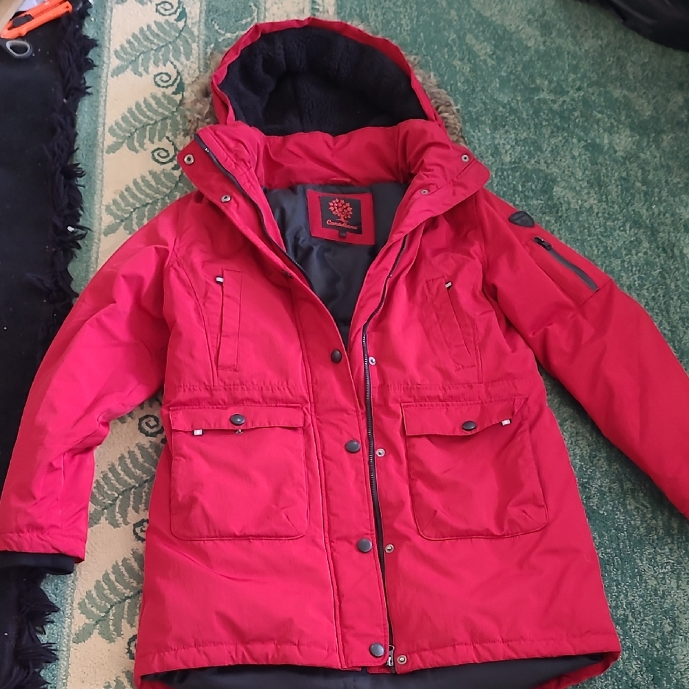 Canadiana Red Puffer Jacket Size L/G